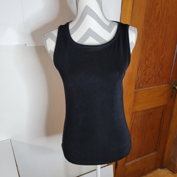 Chicos Travelers Black Slinky Tank Size 0 - Picture 1 of 6